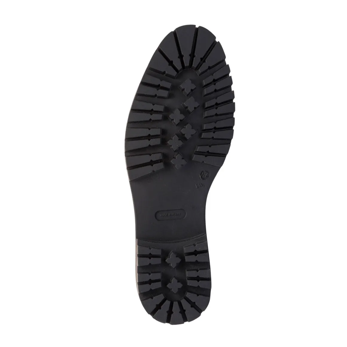 Stivaletti con elastici neri in pelle da uomo con suola chunky Primopiano