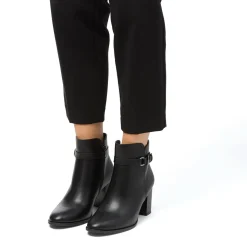 Stivaletti con tacco 7,5 cm da donna neri Lora Ferres