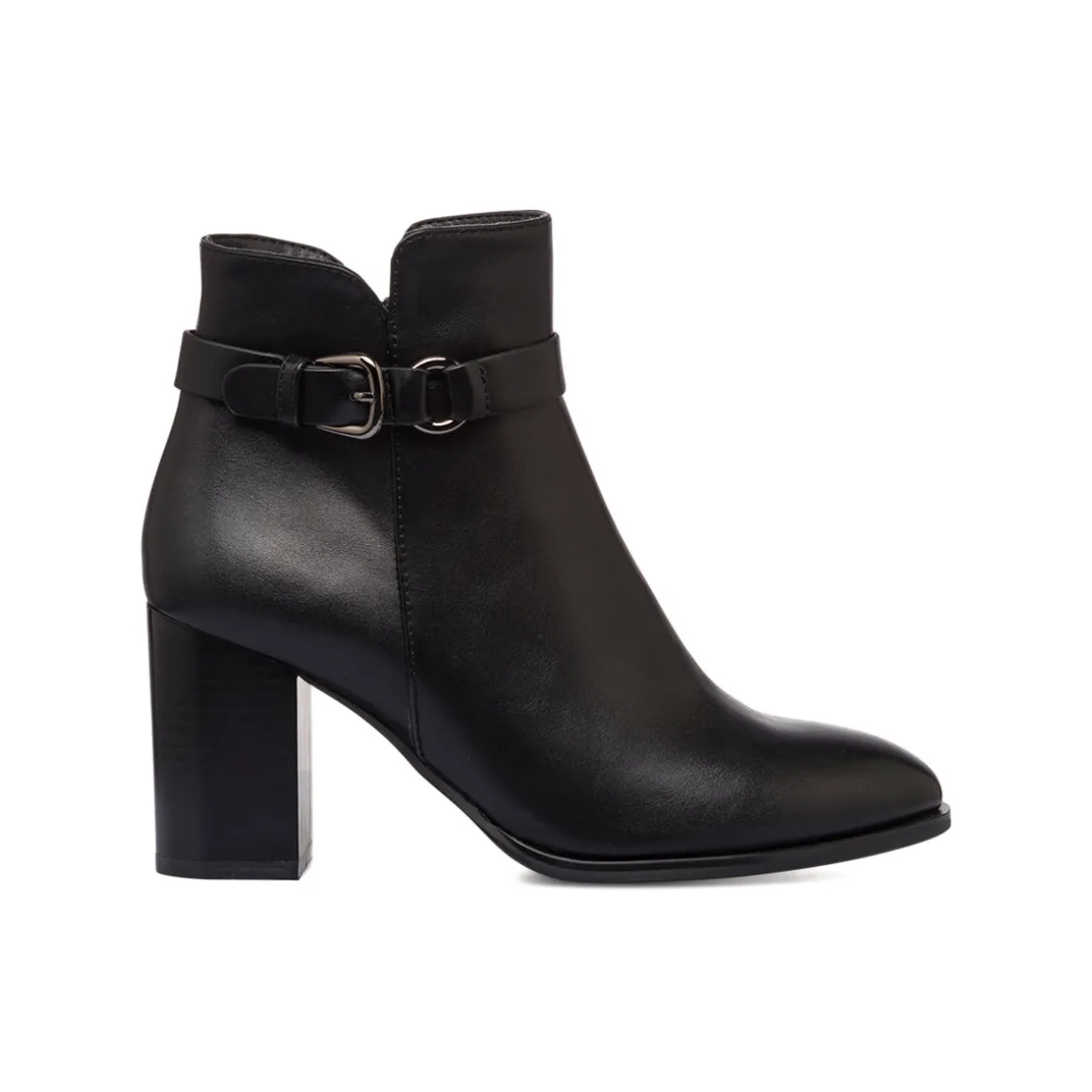 Stivaletti con tacco 7,5 cm da donna neri Lora Ferres