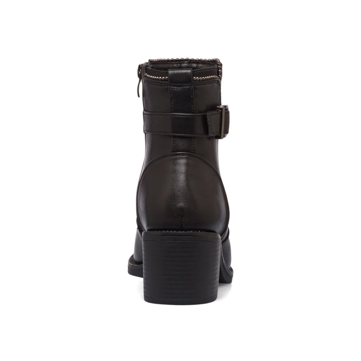 Stivaletti con tacco 6 cm neri da donna con fibbia e borchie Lora Ferres