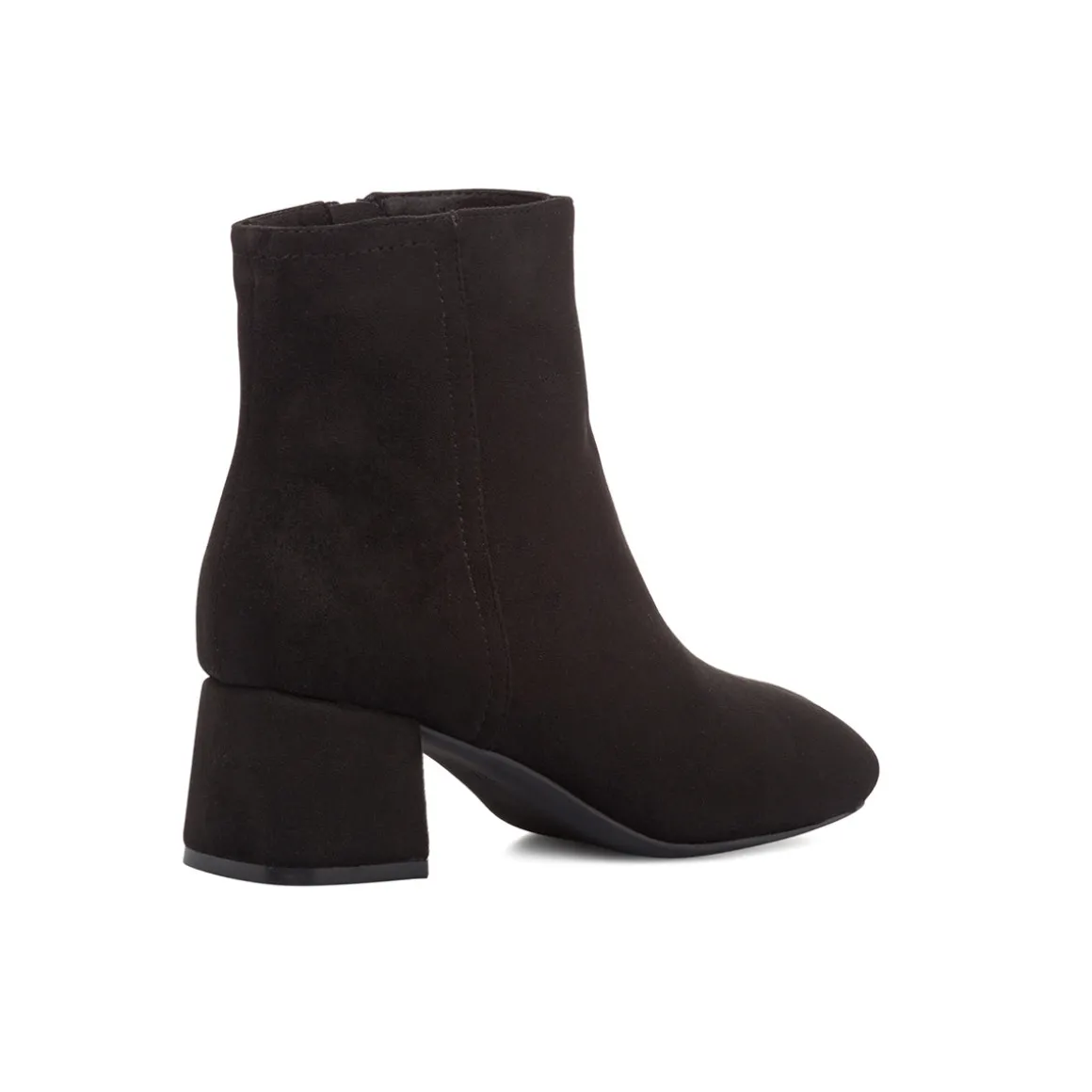 Stivaletti con tacco 5,5 cm da donna neri effetto scamosciato Lora Ferres