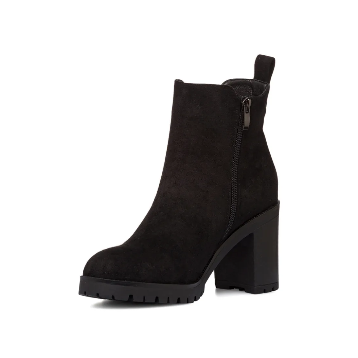 Stivaletti con tacco 8,5 cm neri da donna Lora Ferres