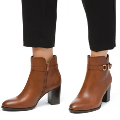 Stivaletti con tacco 8 cm da donna marroni Lora Ferres
