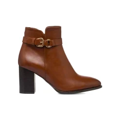 Stivaletti con tacco 8 cm da donna marroni Lora Ferres