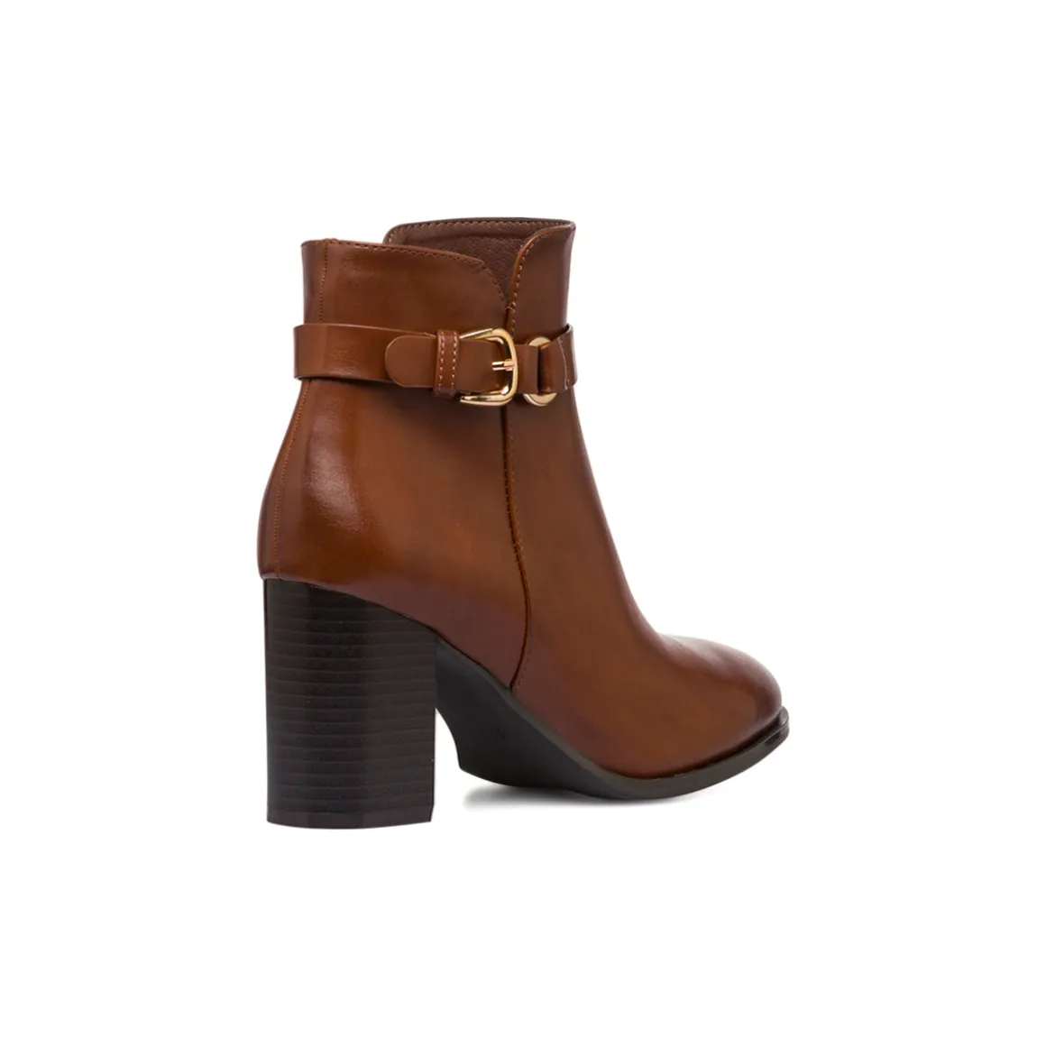 Stivaletti con tacco 8 cm da donna marroni Lora Ferres