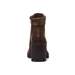 Stivaletti con tacco 8 cm marroni da donna Lora Ferres