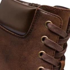 Stivaletti con tacco 8 cm marroni da donna Lora Ferres