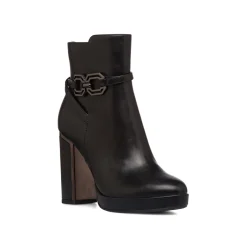 Stivaletti con tacco 10 cm e con dettaglio in metallo da donna Lora Ferres