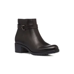Stivaletti con tacco da donna neri in pelle P Essentials