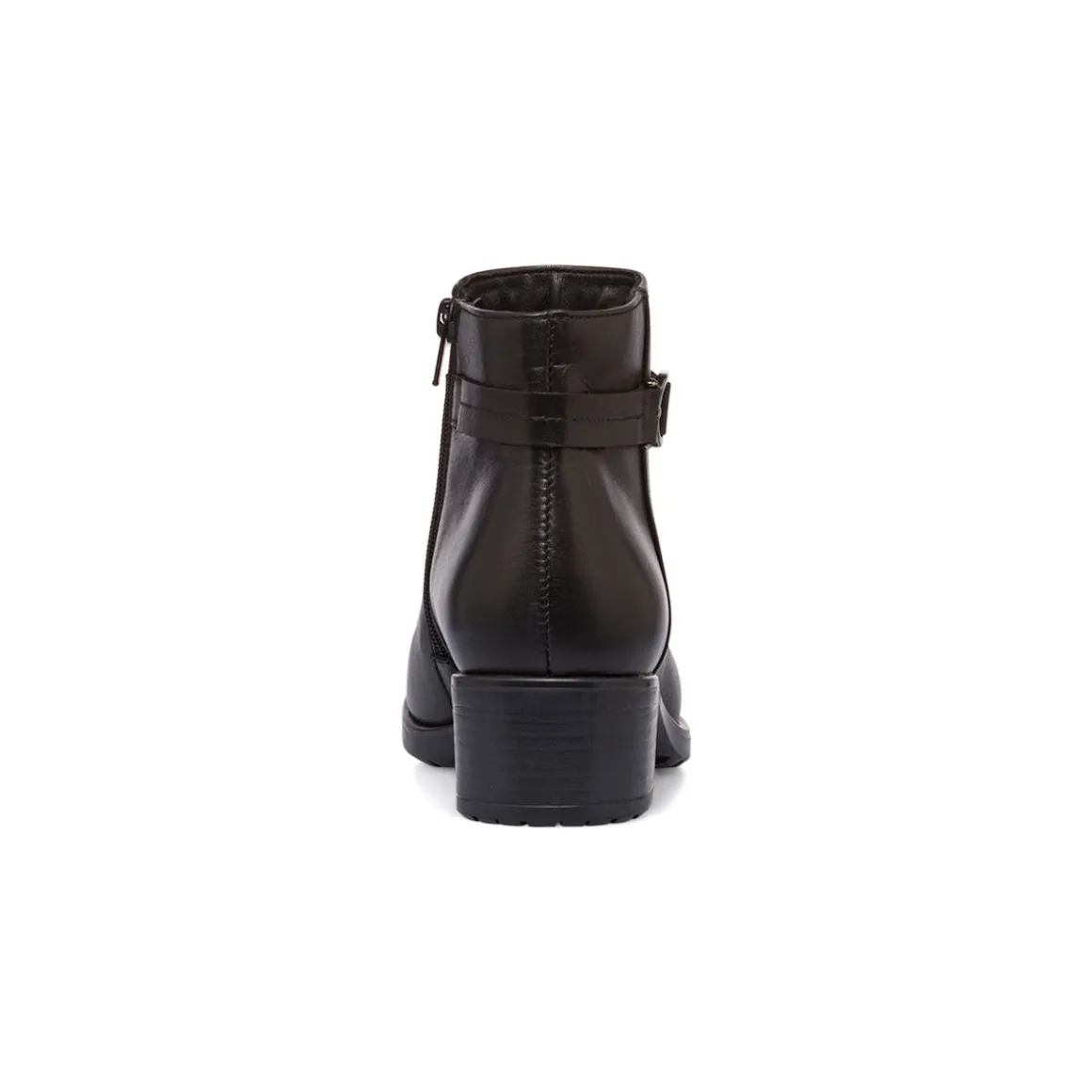 Stivaletti con tacco da donna neri in pelle P Essentials