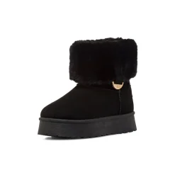 Stivaletti cozy bootd da Ragazza neri Solo Soprani con finta pelliccia