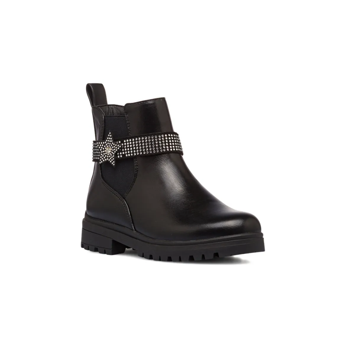 Stivaletti da bambina neri con strass Le scarpe di Alice