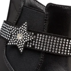 Stivaletti da bambina neri con strass Le scarpe di Alice