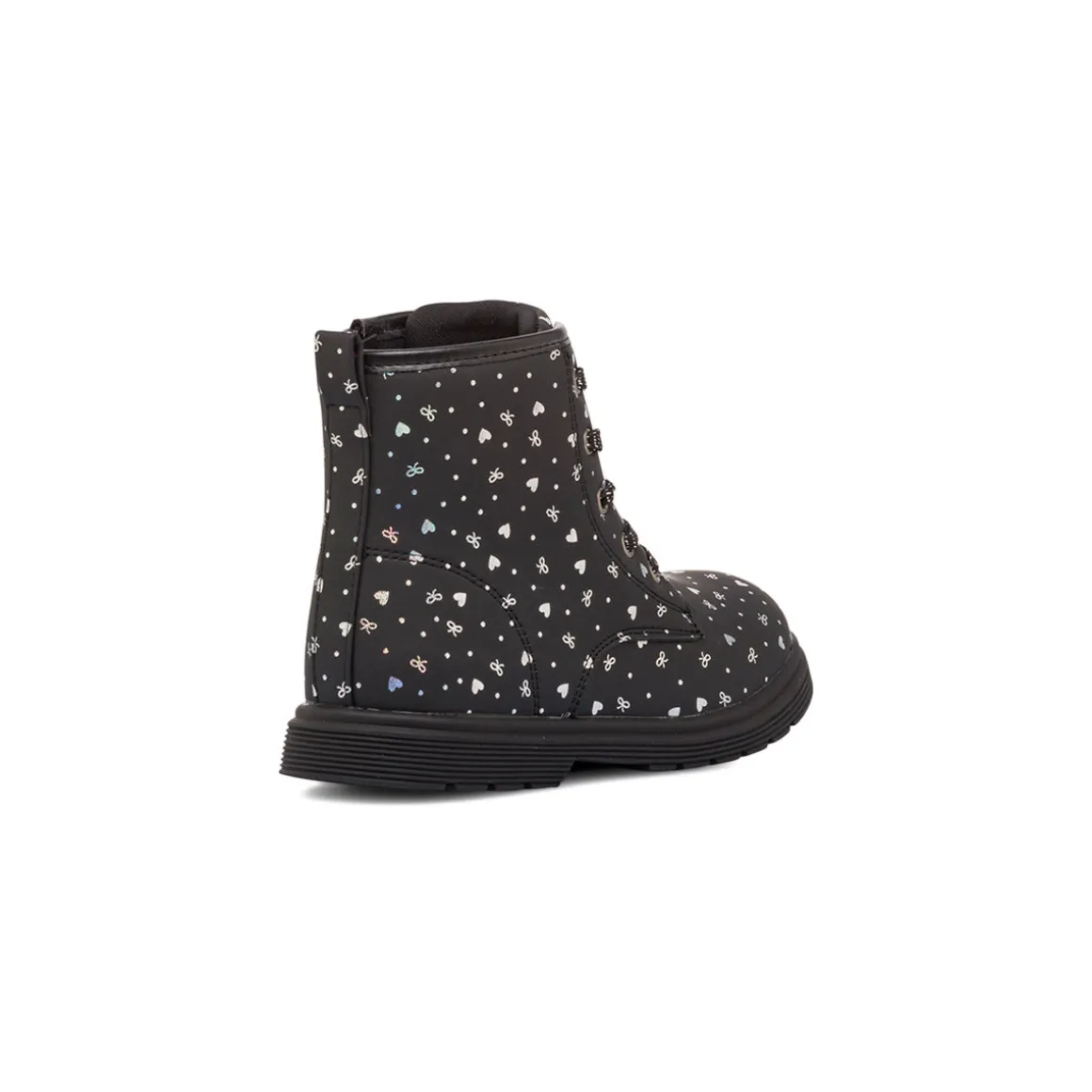 Stivaletti da bambina neri con dettagli argento Le Scarpe di Alice
