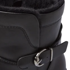 Stivaletti da donna neri con fibbia decorativa P Soft