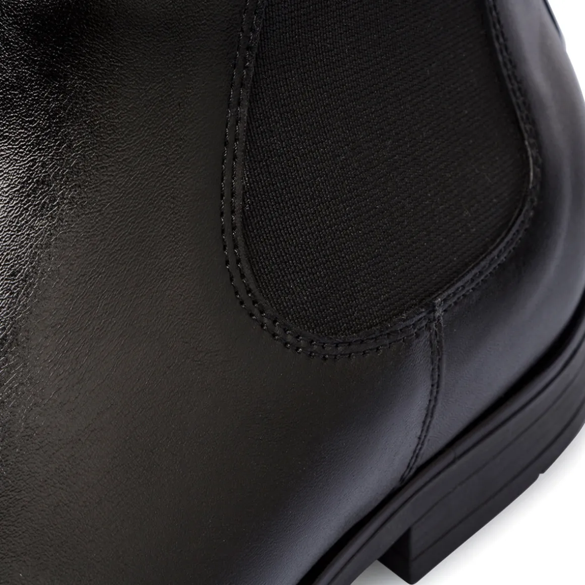 Stivaletti eleganti con fascia elastica neri in pelle da uomo La Cuoieria