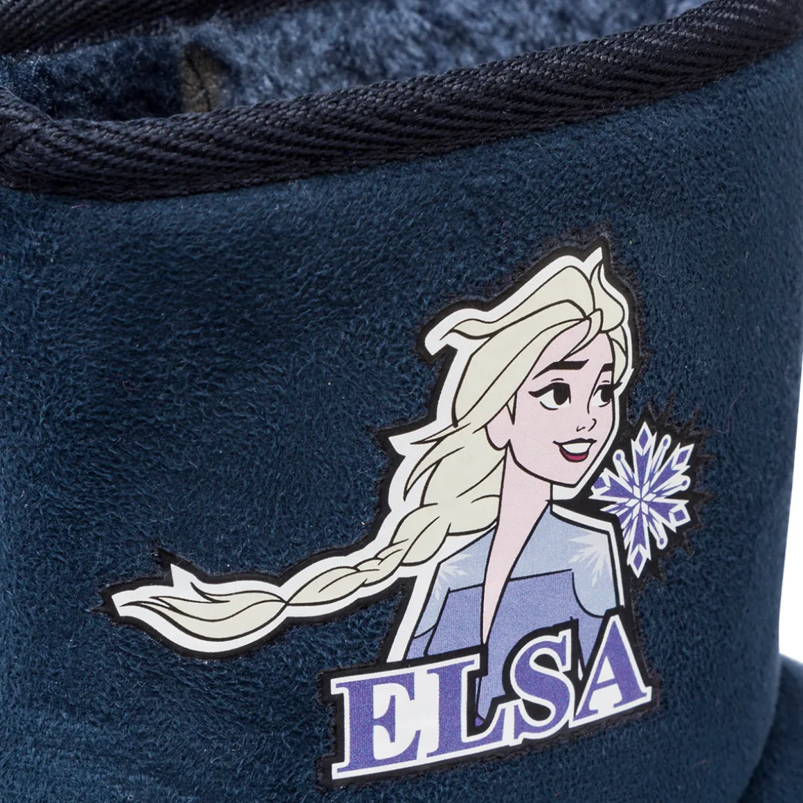 Stivaletti imbottiti da bambina blu effetto scamosciato Frozen