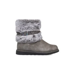 Stivaletti imbottiti grigi da bambina con finta pelliccia Le Scarpe di Alice