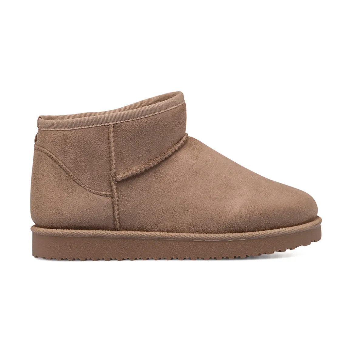 Stivaletti imbottiti khaki in microfibra da donna Lora Ferres