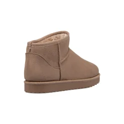Stivaletti imbottiti khaki in microfibra da donna Lora Ferres