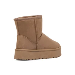 Stivaletti imbottiti khaki da donna con suola platform Lora Ferres