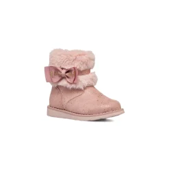Stivaletti imbottiti rosa da bambina con finta pelliccia Le Scarpe di Alice