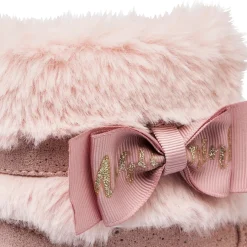 Stivaletti imbottiti rosa da bambina con finta pelliccia Le Scarpe di Alice
