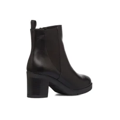 Stivaletti in pelle con tacco 7 cm neri da donna Formawell