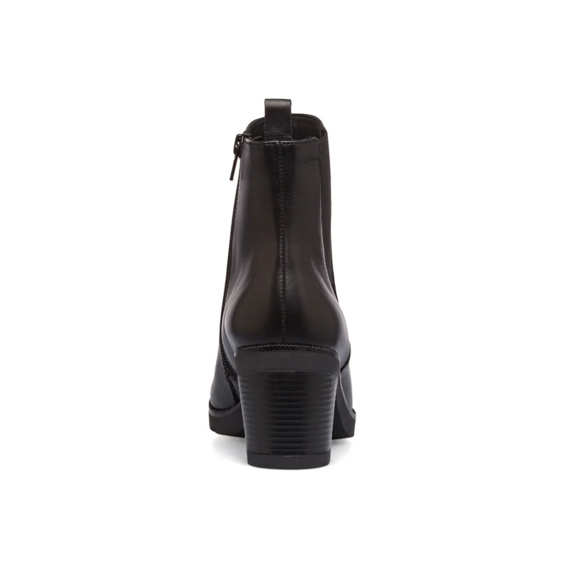 Stivaletti in pelle con tacco 7 cm neri da donna Formawell
