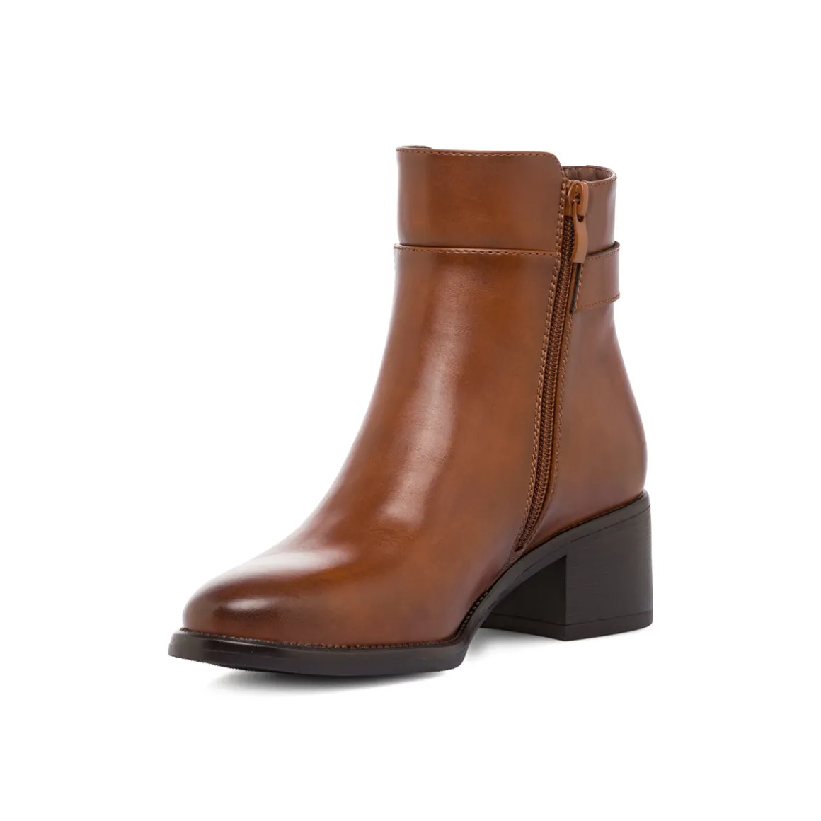 Stivaletti marroni con tacco 5 cm da donna Lora Ferres