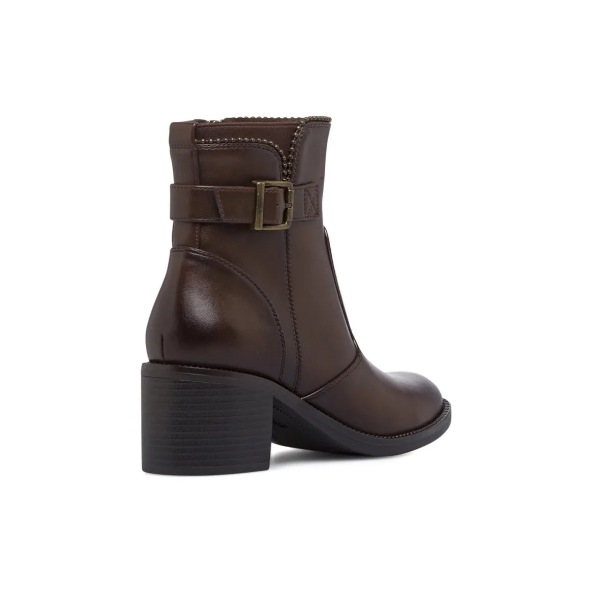 Stivaletti marroni da Donna con fibbia e tacco 6 cm Lora Ferres