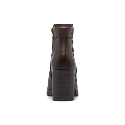 Stivaletti marroni da Donna con tacco 8,5 cm e bottoni Lora Ferres