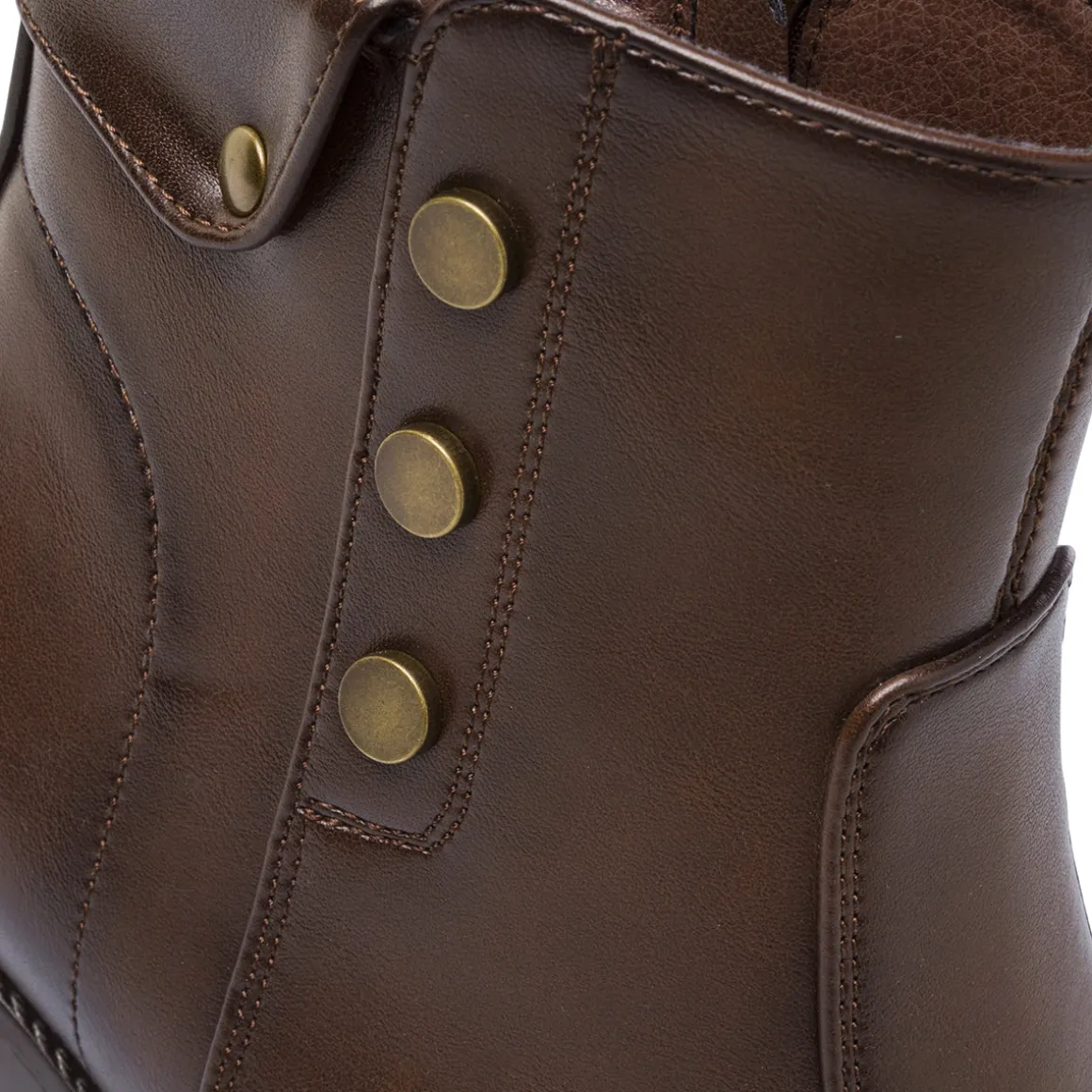 Stivaletti marroni da Donna con tacco 8,5 cm e bottoni Lora Ferres