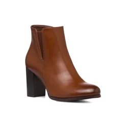 Stivaletti marroni da Donna con tacco 8 cm Lora Ferres