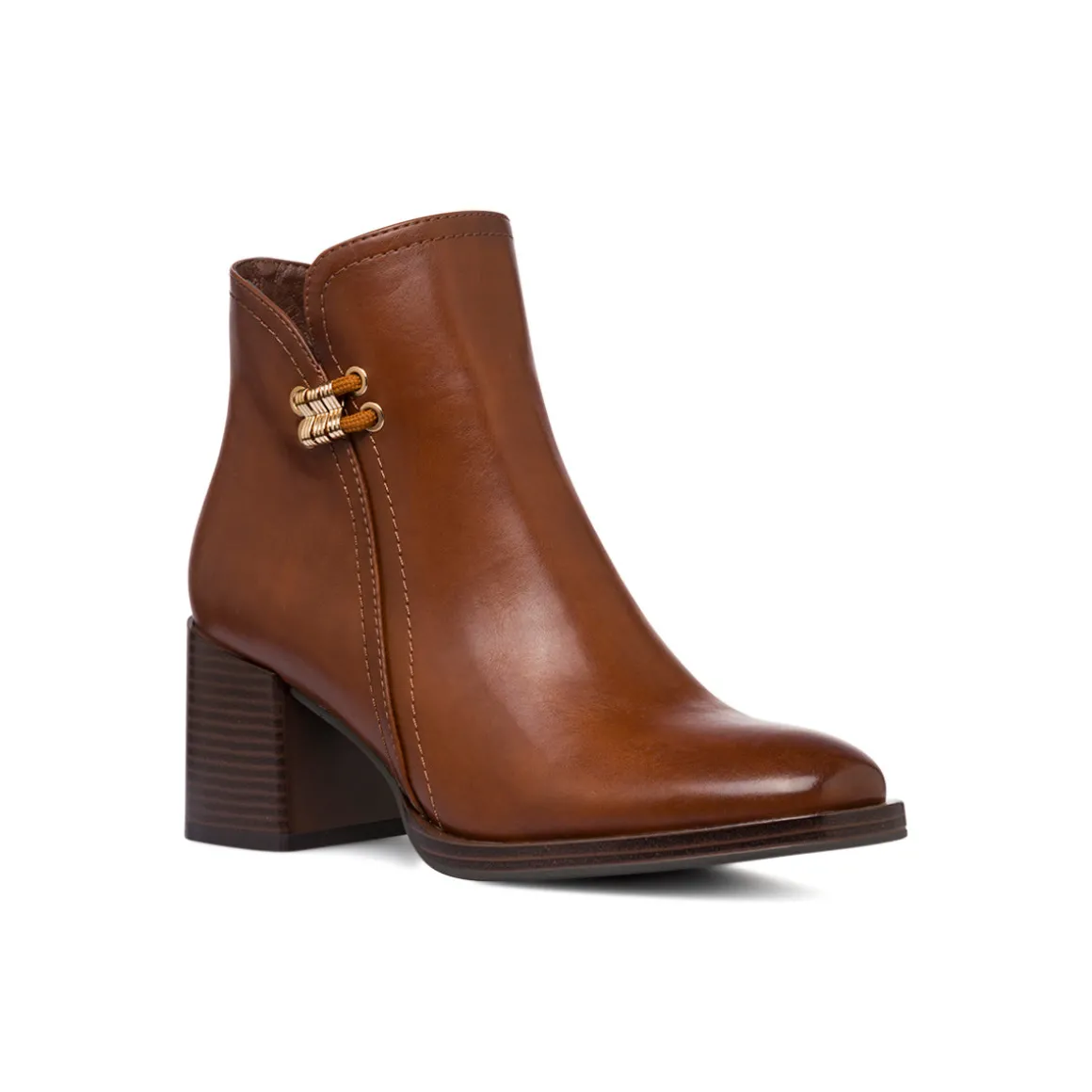 Stivaletti marroni da Donna con tacco 7 cm Lora Ferres