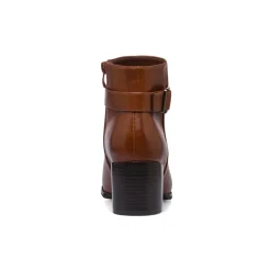 Stivaletti marroni da donna con tacco 6 cm e cinturino Lora Ferres