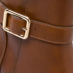 Stivaletti marroni da Donna con fibbia e tacco 5 cm Lora Ferres
