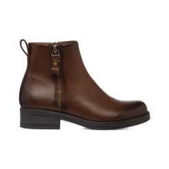Stivaletti marroni da donna con doppia zip Lora Ferres