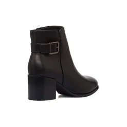Stivaletti neri con fibbia e tacco 6 cm da Donna Lora Ferres