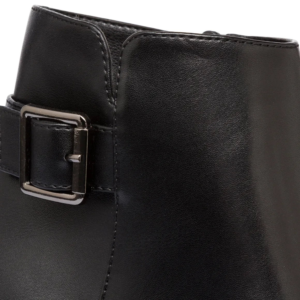 Stivaletti neri con fibbia e tacco 6 cm da Donna Lora Ferres