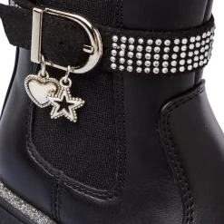 Stivaletti neri da Bambina con strass Le scarpe di Alice