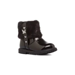 Stivaletti neri da Bambina con dettagli farfalla Le scarpe di Alice