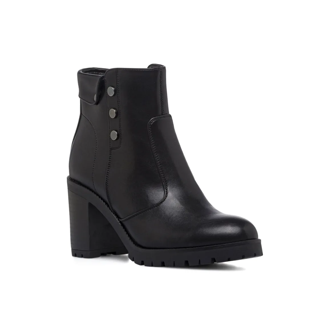 Stivaletti neri da Donna con tacco 8 cm e bottoni Lora Ferres