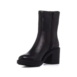 Stivaletti neri da Donna in pelle con tacco 7,5 cm Primopiano