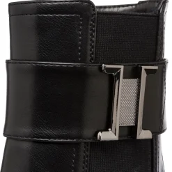 Stivaletti neri da Donna con fibbia Swish Jeans