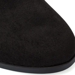 Stivaletti neri da Donna effetto scamosciato con tacco 8 cm Lora Ferres