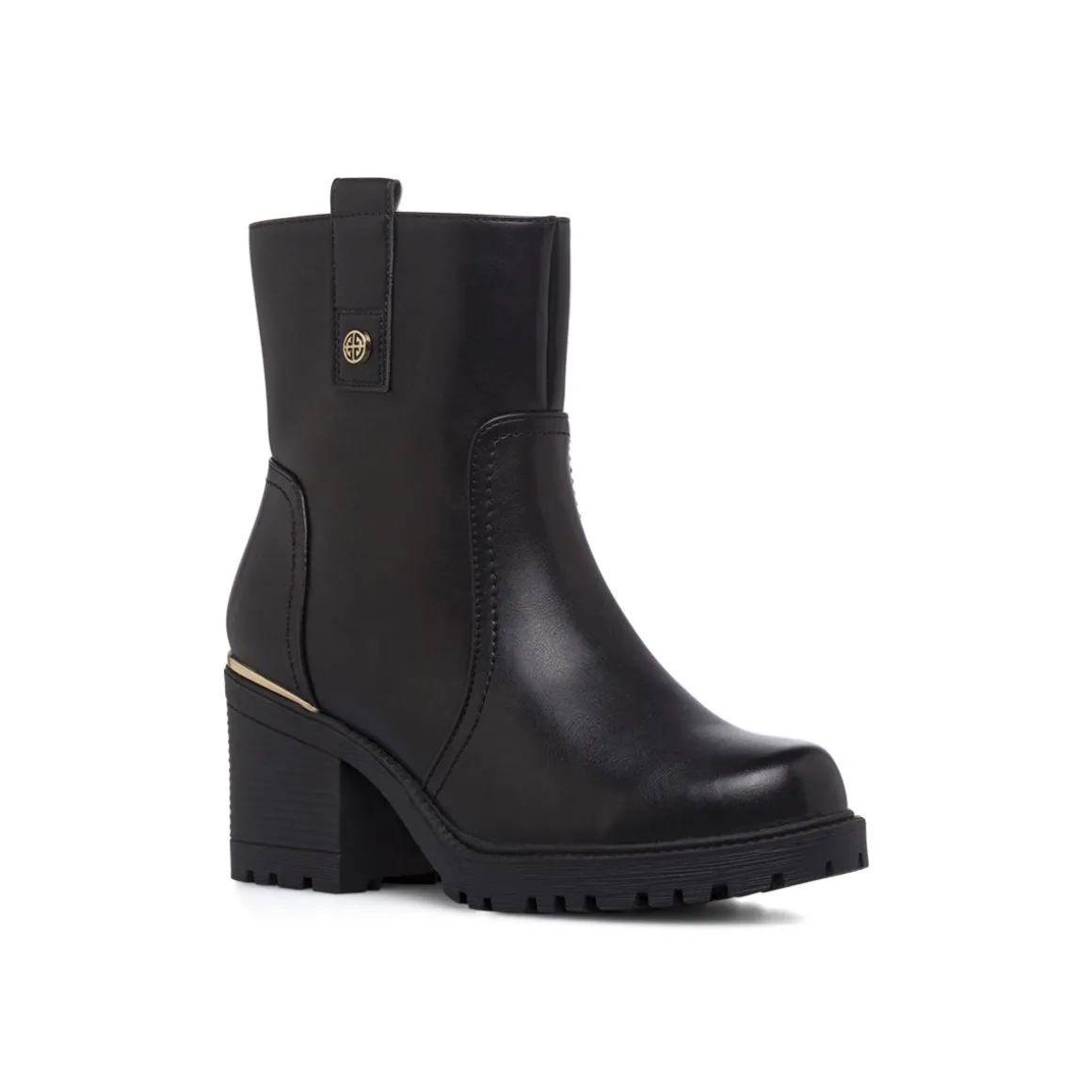 Stivaletti neri da Donna con tacco colonna 7 cm Lora Ferres