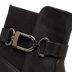 Stivaletti neri da donna con zip e cinturino Lora Ferres