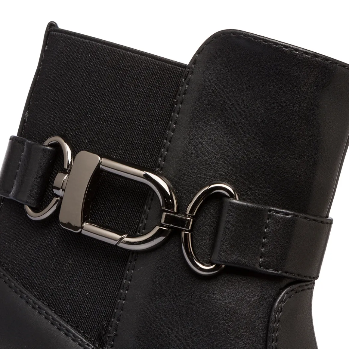 Stivaletti neri da donna con zip e cinturino Lora Ferres