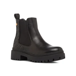 Stivaletti neri da Donna con fascia elastica e logo Basile